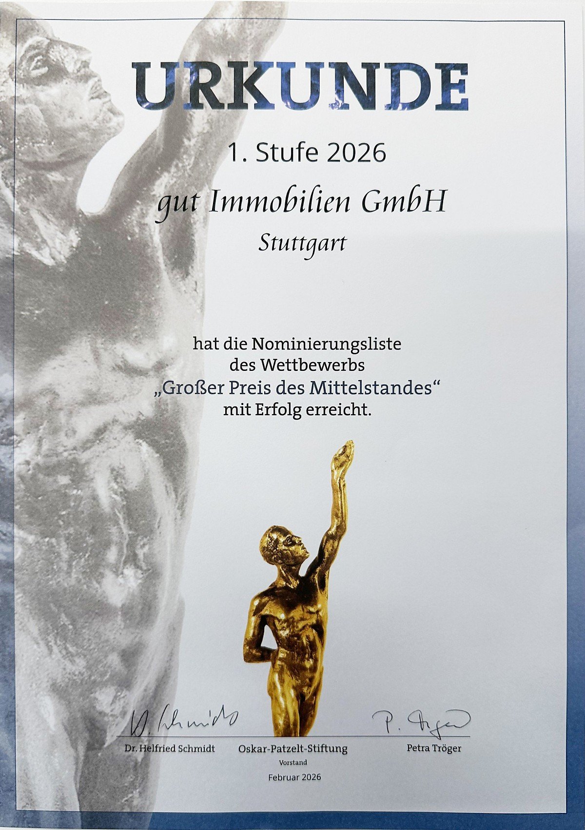 Foto Nominierung "Gro�er Preis des Mittelstandes"