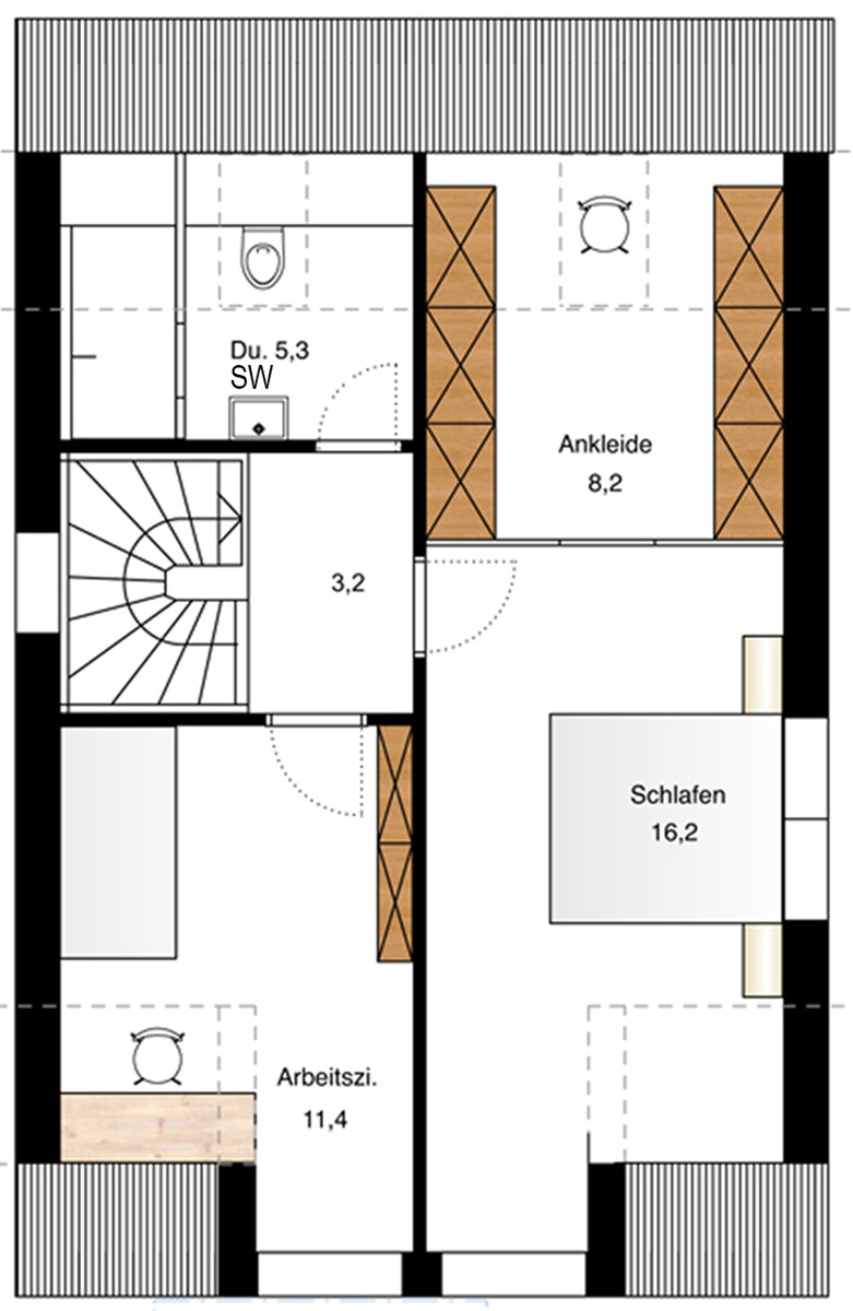 Dachgeschoss Einfamilienhaus Stuttgart / Feuerbach