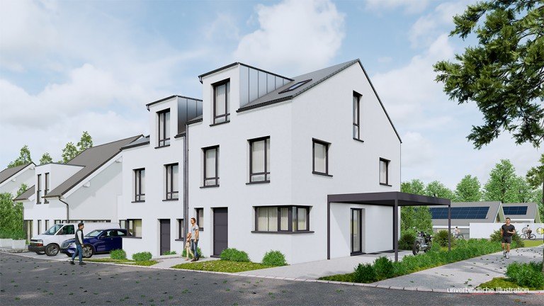 Ansicht G�rtringen Doppelhaush�lfte Offene Bes. Sa., 29.08. von 10-11 Uhr: Ihr neues Zuhause in G�rtringen - moderne DHH