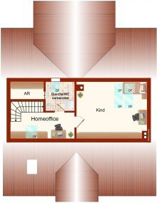 Dachgeschoss Ehningen - Idyllisch Wohnen an der W�rm:  Charmantes 2-Familien-Architektenhaus mit ELW 