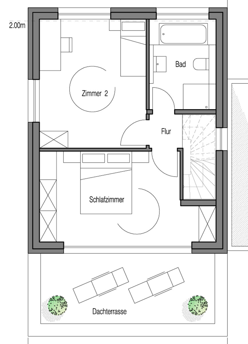 Dachgeschoss Einfamilienhaus Ostelsheim