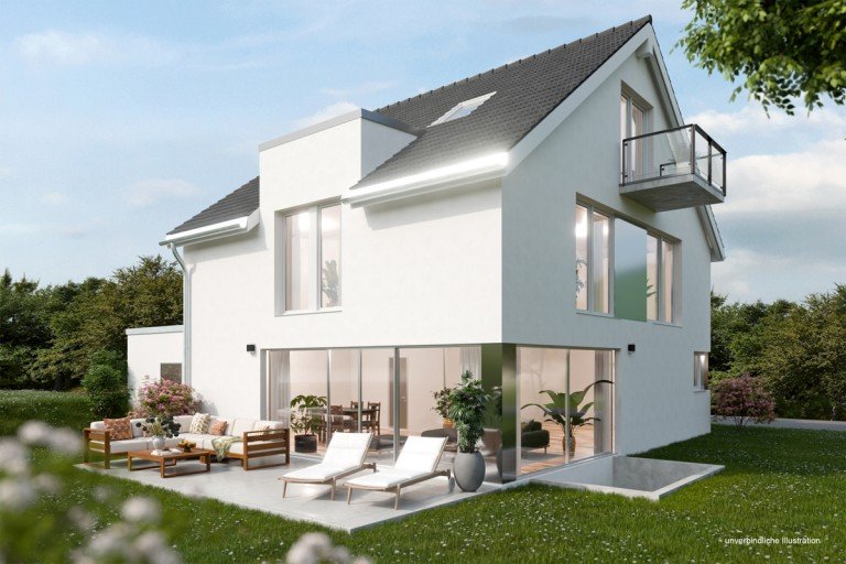 Ansicht Stuttgart Zuffenhausen Einfamilienhaus Ein Wohngenuss f�r die ganze Familie Modernes EFH in beliebter Randlage von Stuttgart. 204 m� Wfl.