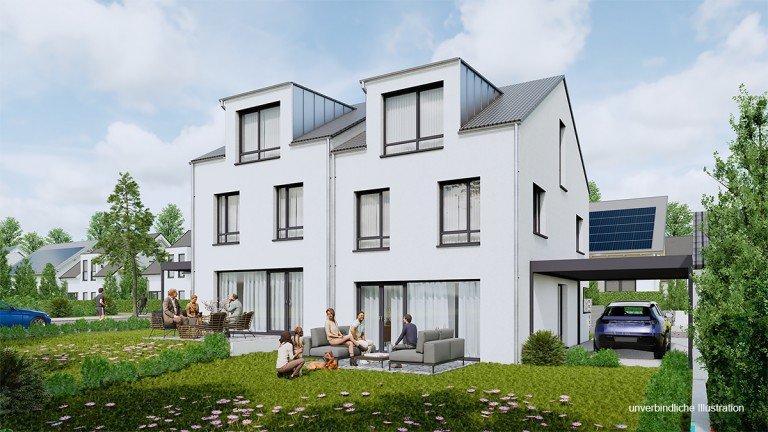 Ansicht G�rtringen Doppelhaush�lfte Offene Bes. Sa., 29.08. von 10-11 Uhr: Ihr neues Zuhause in G�rtringen - moderne DHH