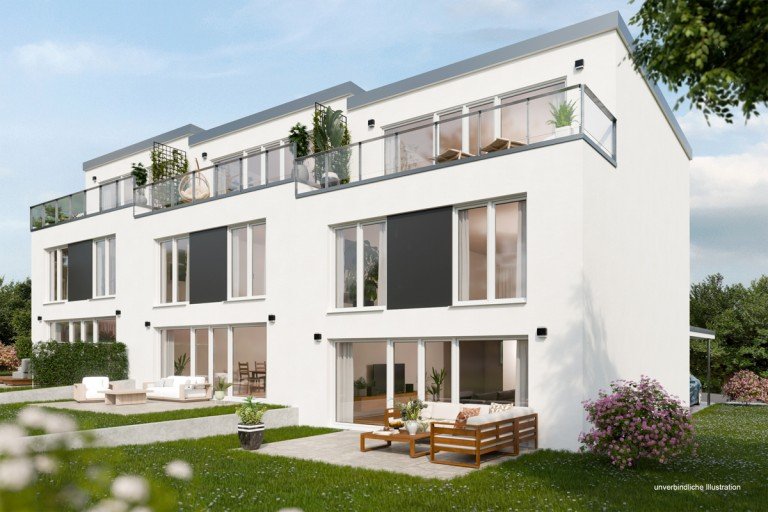 Ansicht Stuttgart / Stammheim Reihenhaus Wohnen Sie sehr gro�z�gig in sonniger und beliebter Lage von Stuttgart Modernes EFH. 200 m� Wfl.!