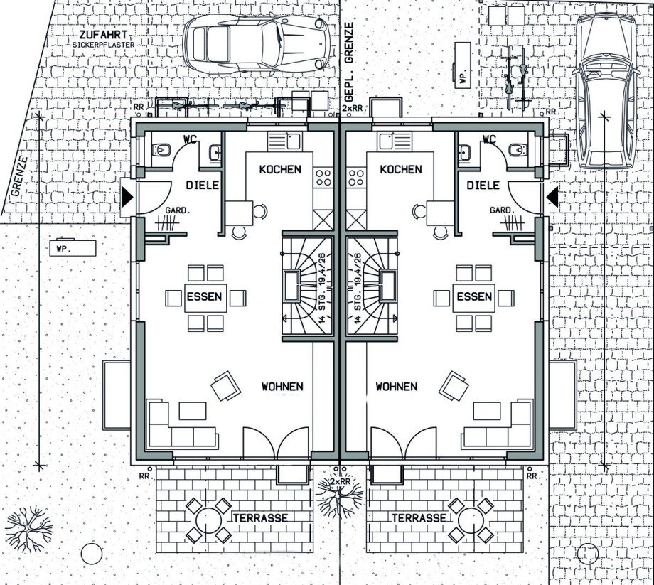 Erdgeschoss Doppelhaush�lfte Filderstadt / Bonlanden