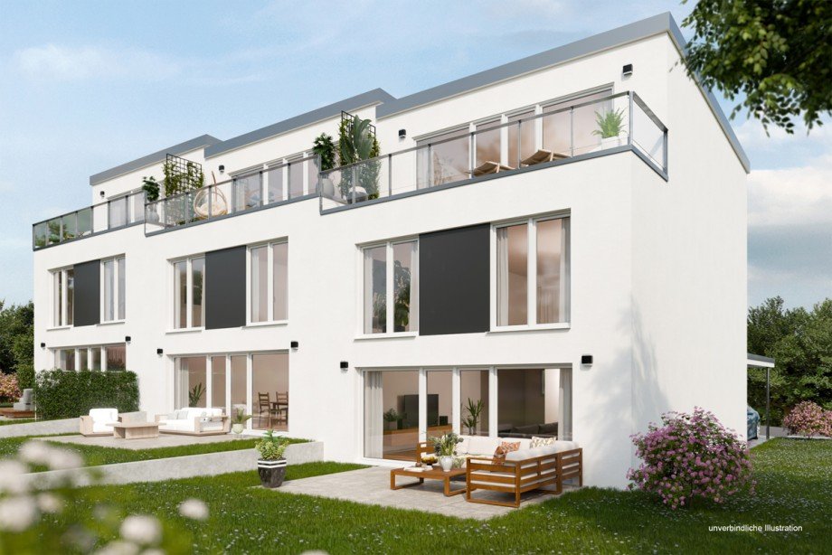 Ansicht Reihenhaus Stuttgart / Stammheim