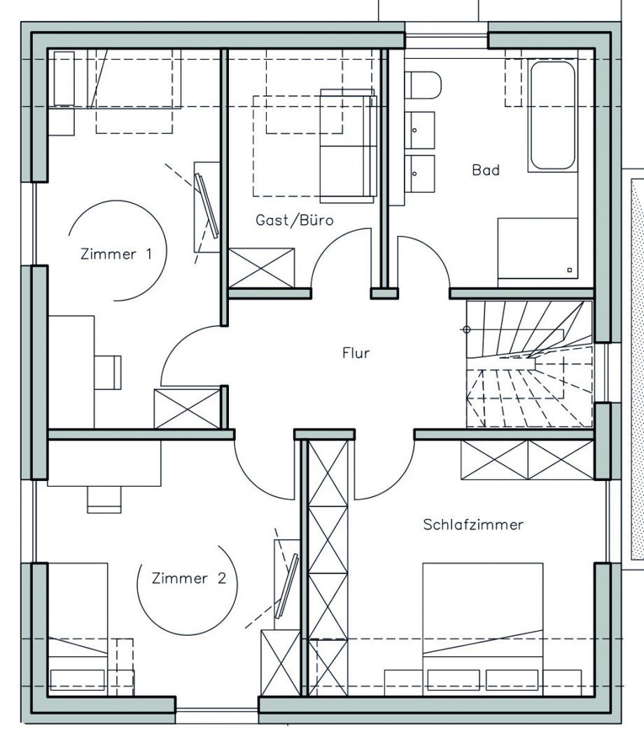 Dachgeschoss Einfamilienhaus Ostelsheim