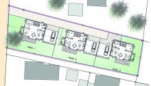 Lageplan  Herrliches Wohnen in ruhiger Randlage von Thomashardt  Es entstehen 3 attraktive und sonnige EFH