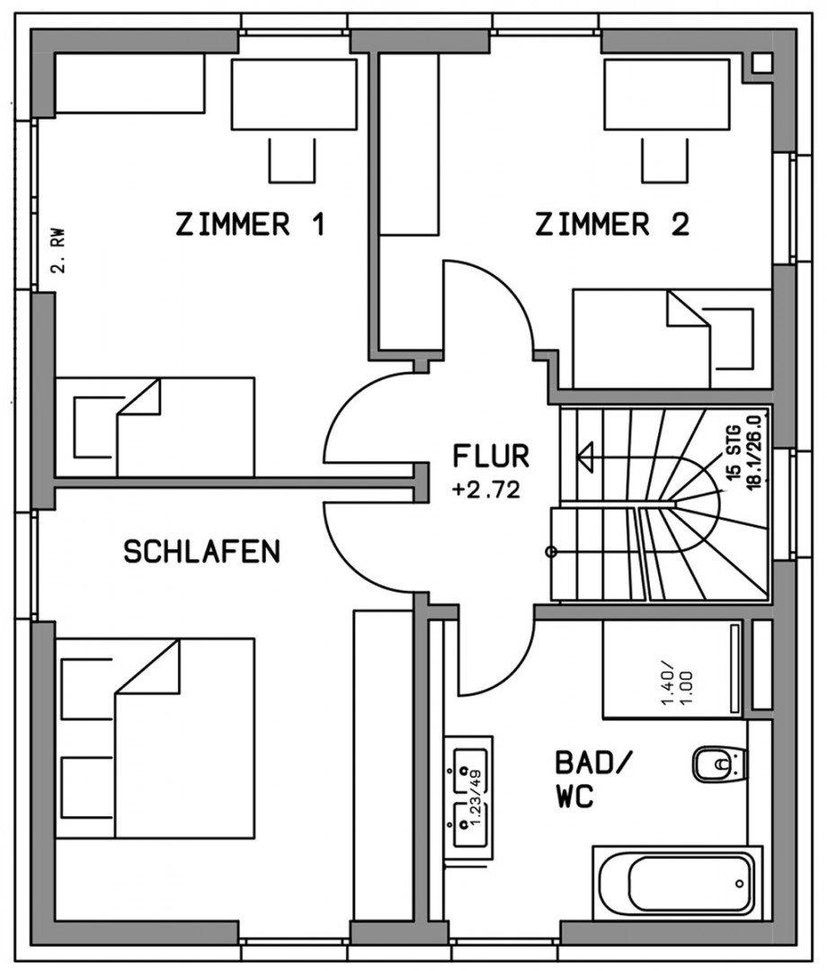 Obergeschoss Einfamilienhaus Holzgerlingen