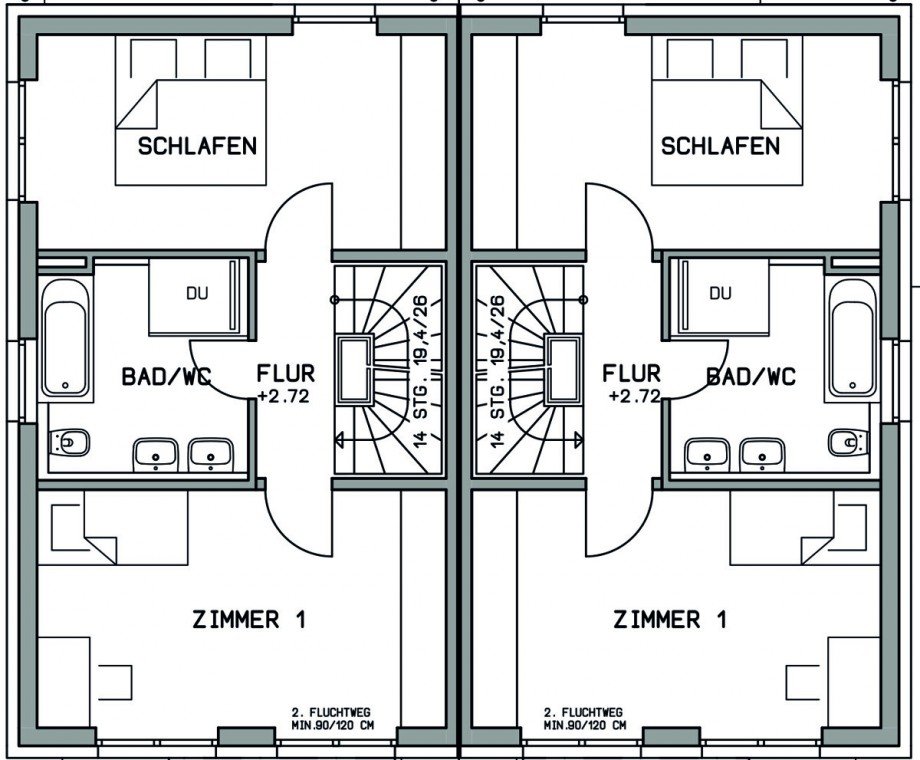 Obergeschoss Doppelhaush�lfte Filderstadt / Bonlanden