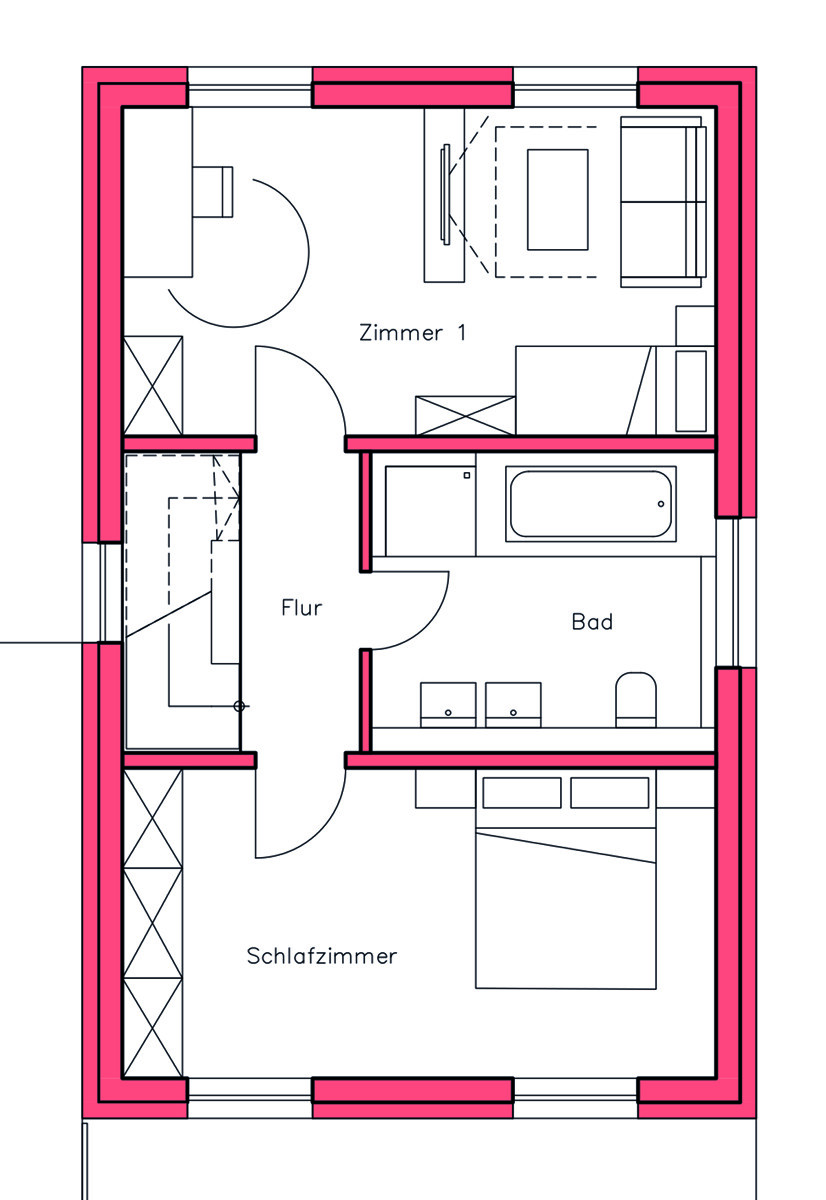 Obergeschoss Einfamilienhaus Weissach / Flacht