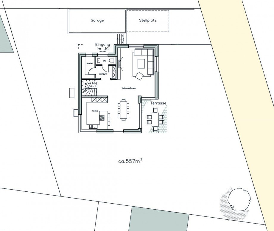 Lageplan Einfamilienhaus M�nsheim