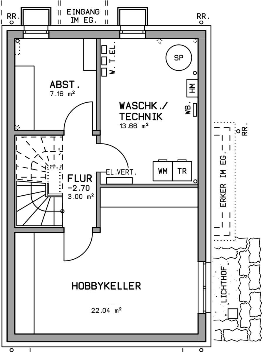 Untergschoss Einfamilienhaus Herrenberg / Affst�tt