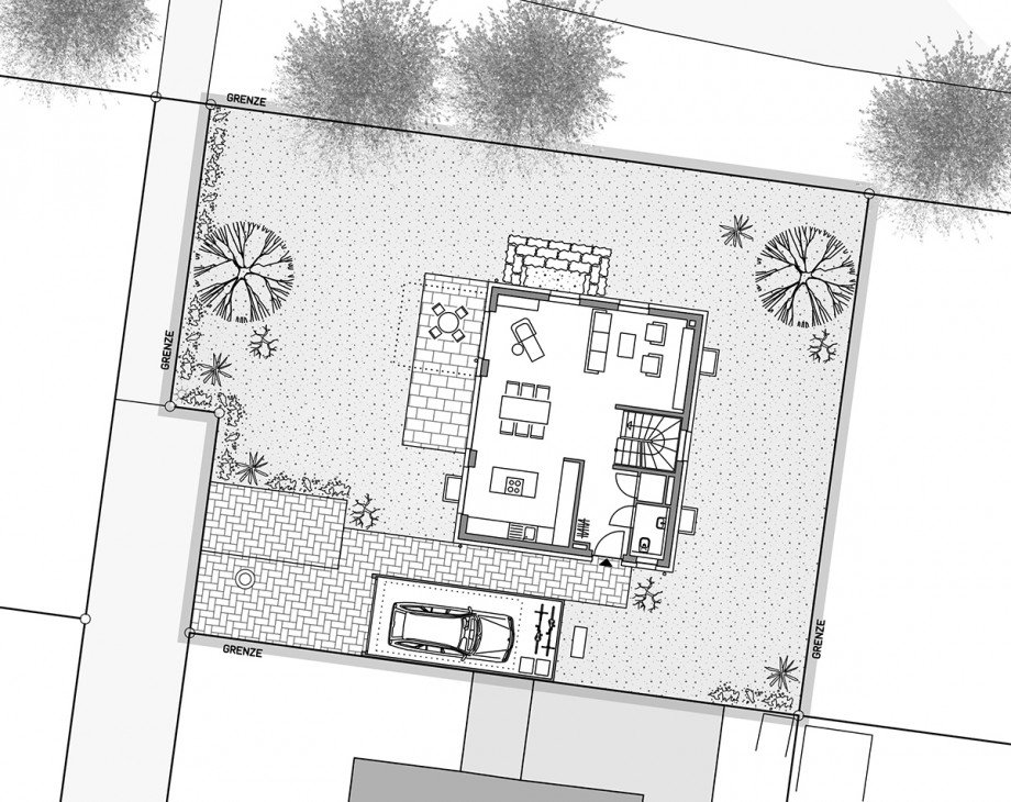 Lageplan Einfamilienhaus Holzgerlingen