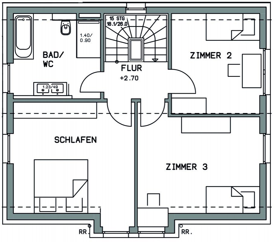 Dachgeschoss Einfamilienhaus Wurmberg