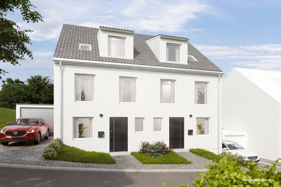 Ansicht Doppelhaush�lfte Ostelsheim