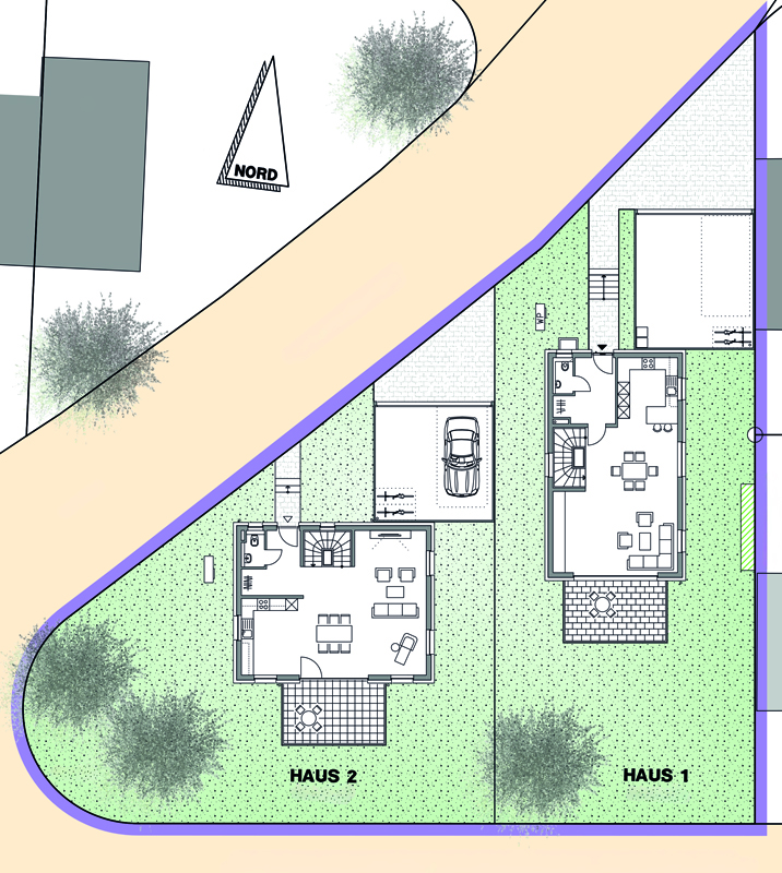 Lageplan Einfamilienhaus Leonberg