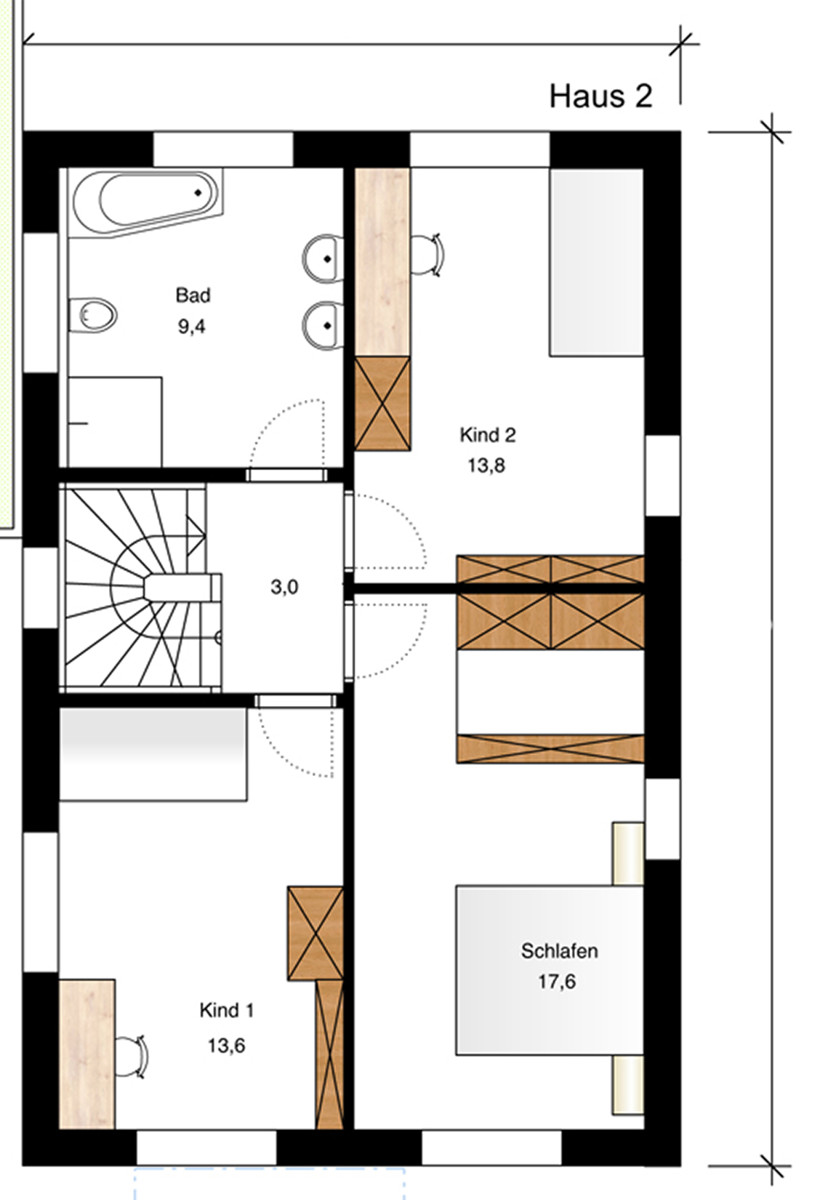 Obergeschoss Einfamilienhaus Stuttgart / Feuerbach
