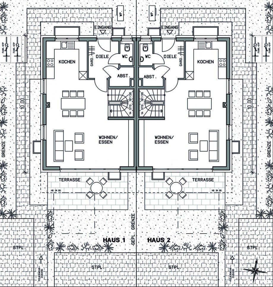 Erdgeschoss Doppelhaush�lfte Wernau