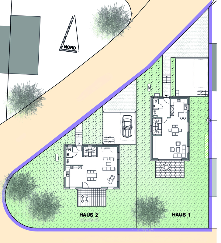 Lageplan Einfamilienhaus Leonberg