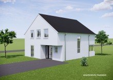 Ansicht  Mehr als nur 4 W�nde  Schl�sselfertiges Neubau-EFH in Affalterbach