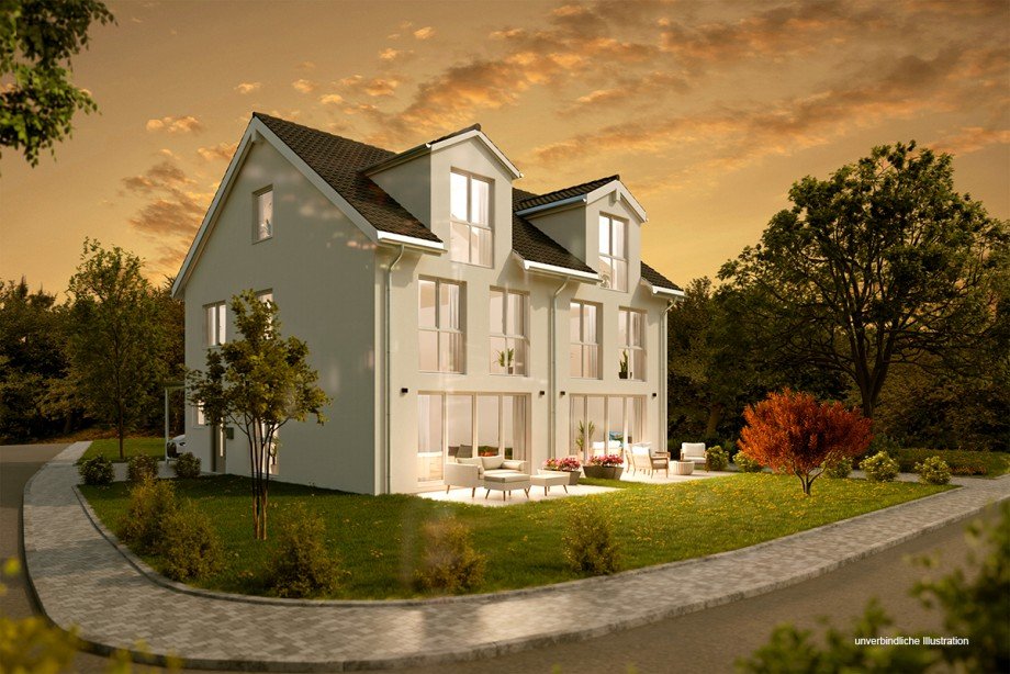 Ansicht Doppelhaush�lfte Filderstadt / Bonlanden