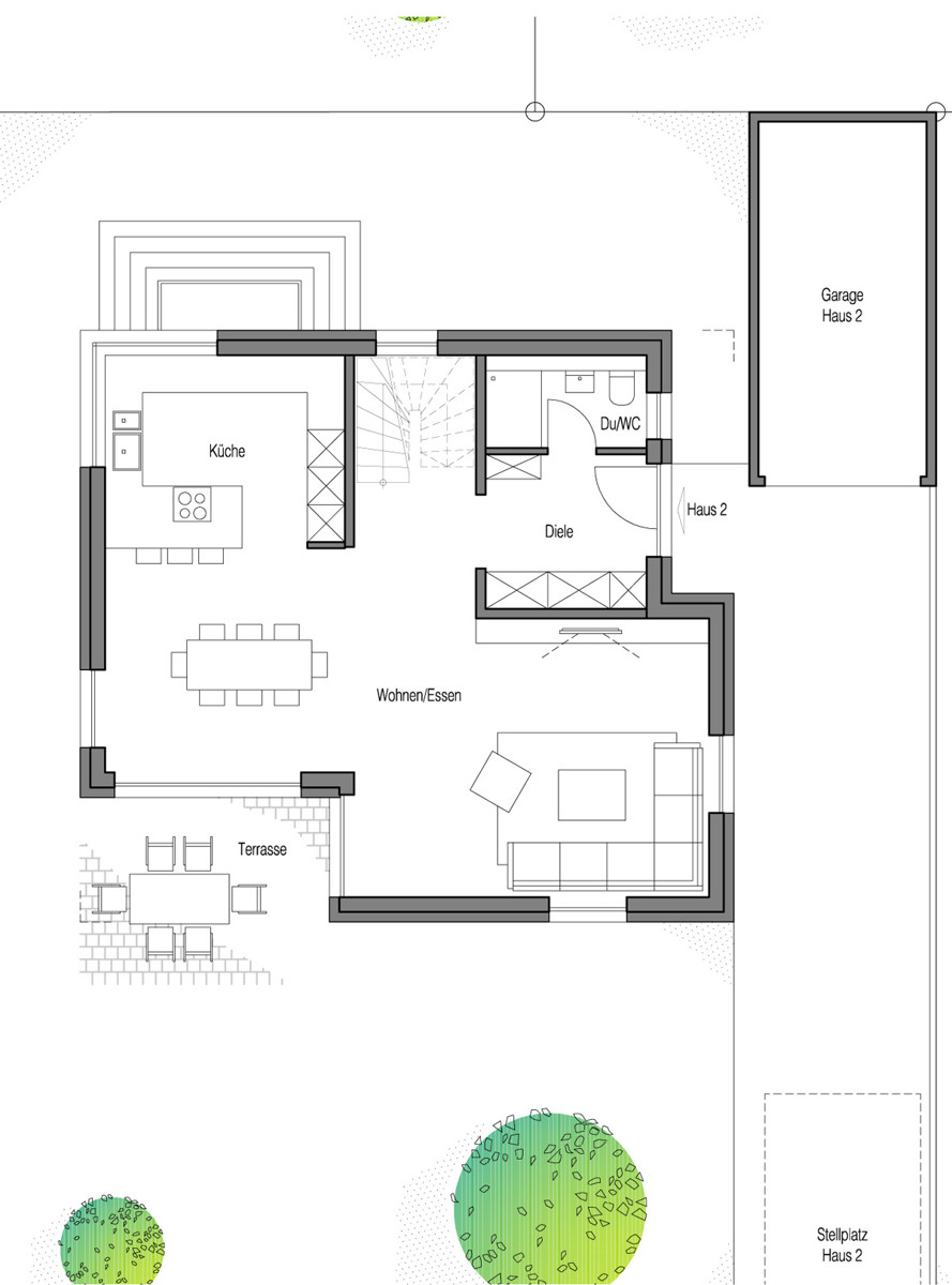Erdgeschoss Einfamilienhaus Affalterbach