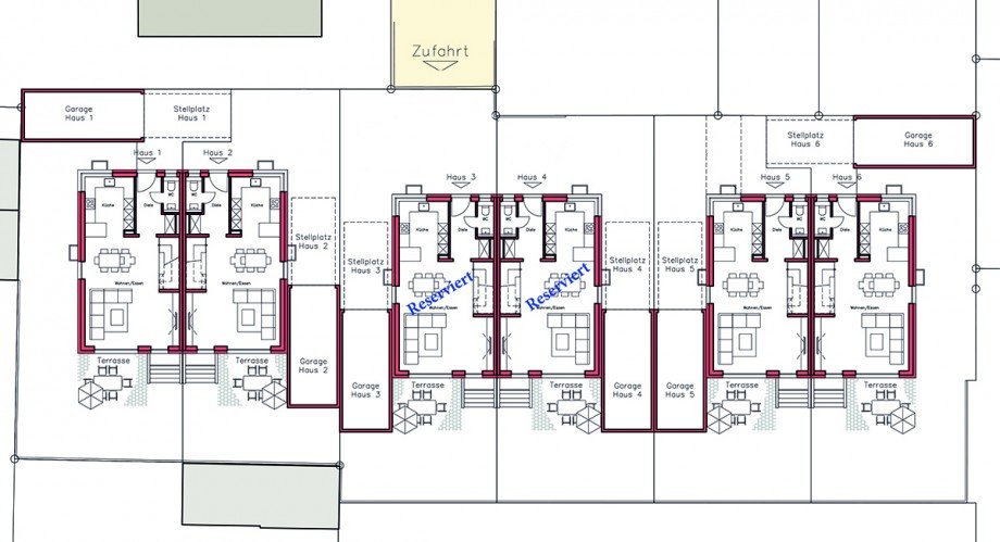Lageplan Doppelhaush�lfte Weil im Sch�nbuch / Breitenstein