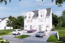 Ansicht  Ein Traum f�r junge Familien  Moderne DHH mit SEHR gro�em Garten in M�hringen