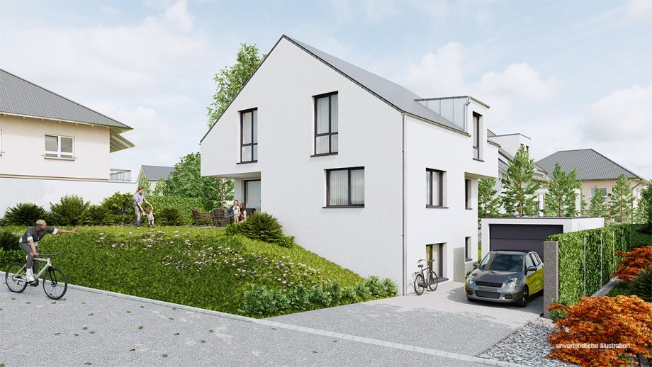 Ansicht Einfamilienhaus M�nsheim