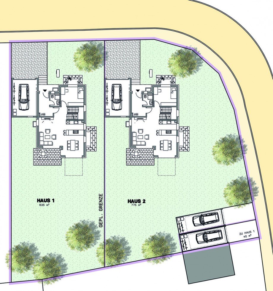 Lageplan Einfamilienhaus Sindelfingen / Maichingen