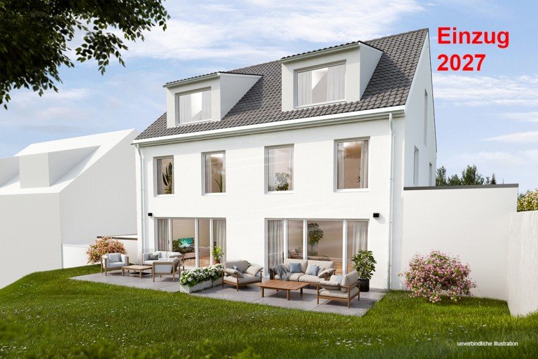 Ansicht Ostelsheim Doppelhaush�lfte Offene Bes. am Sonntag, den 20.09. von 12:00-13:00 Uhr: Wohnen mit Sonnengarten DHH in Ostelsheim