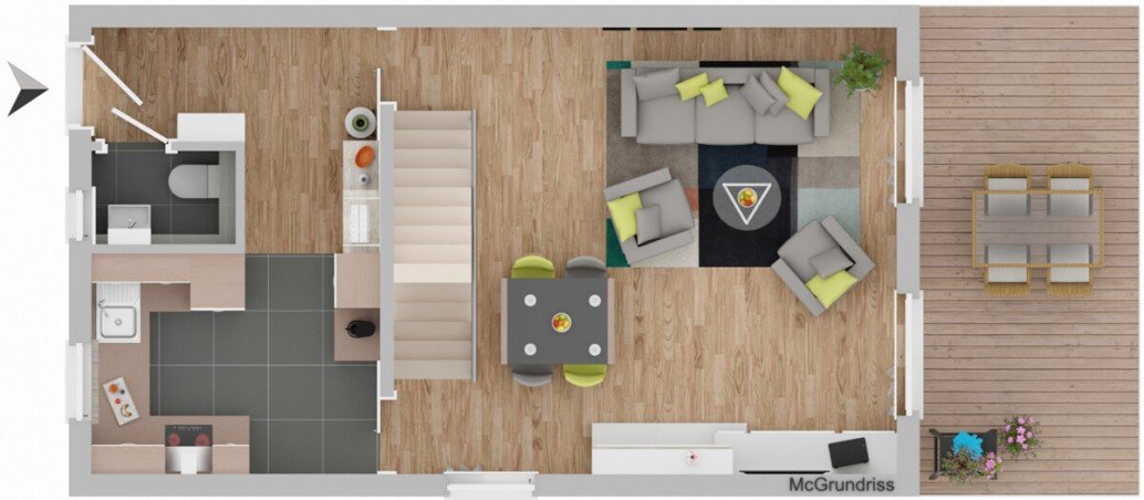 Erdgeschoss Reiheneckhaus Ditzingen