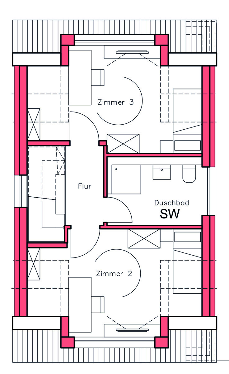 Dachgeschoss Einfamilienhaus Weissach / Flacht