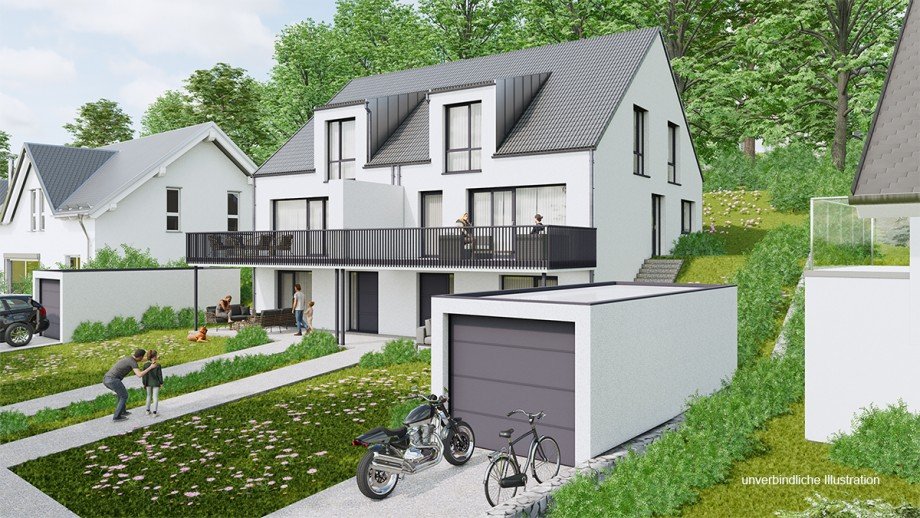 Ansicht Doppelhaush�lfte Aidlingen / Deufringen