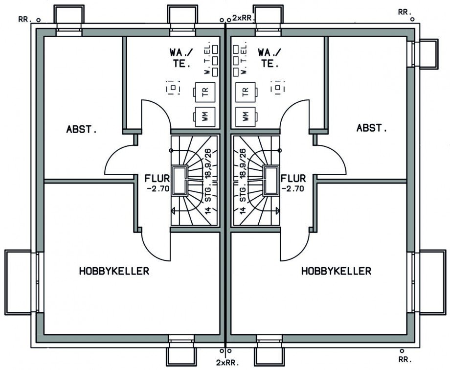 Untergeschoss Doppelhaush�lfte Filderstadt / Bonlanden