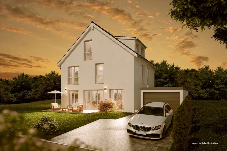 Ansicht Einfamilienhaus Holzgerlingen