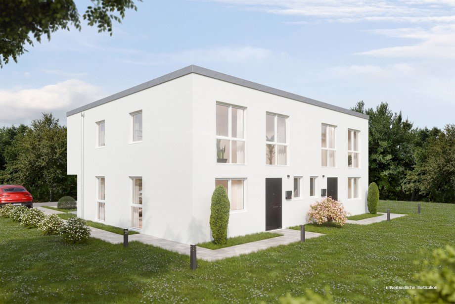 Ansicht Doppelhaush�lfte Wernau