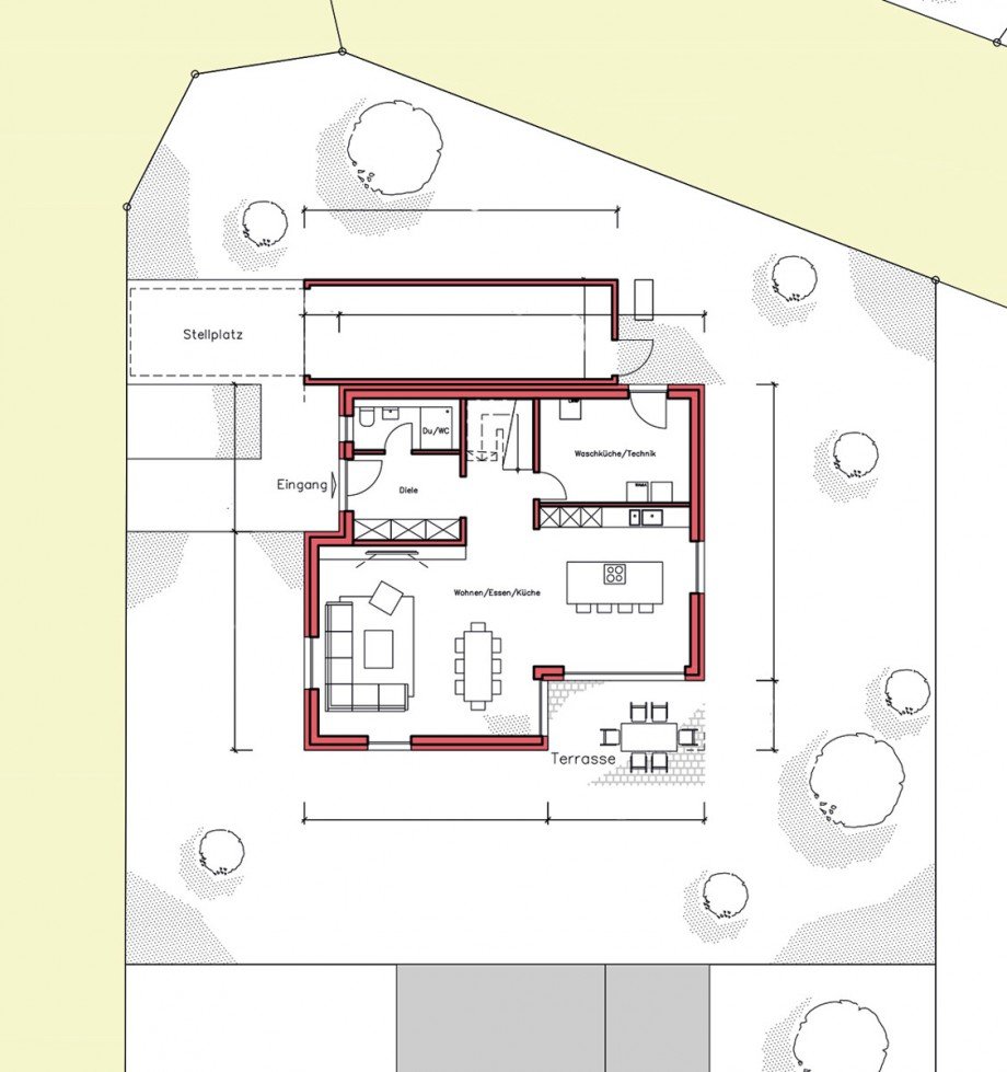 Lageplan Einfamilienhaus Herrenberg