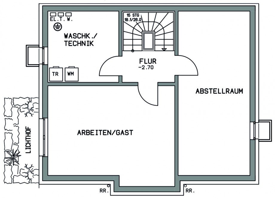 Untergeschoss Einfamilienhaus Wurmberg