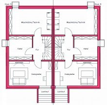 Untergeschoss Offene Bes. So. 09.08. von 11:30-12:30 Uhr:  Ihr neues Zuhause in Breitenstein -  hochwertige DHH 