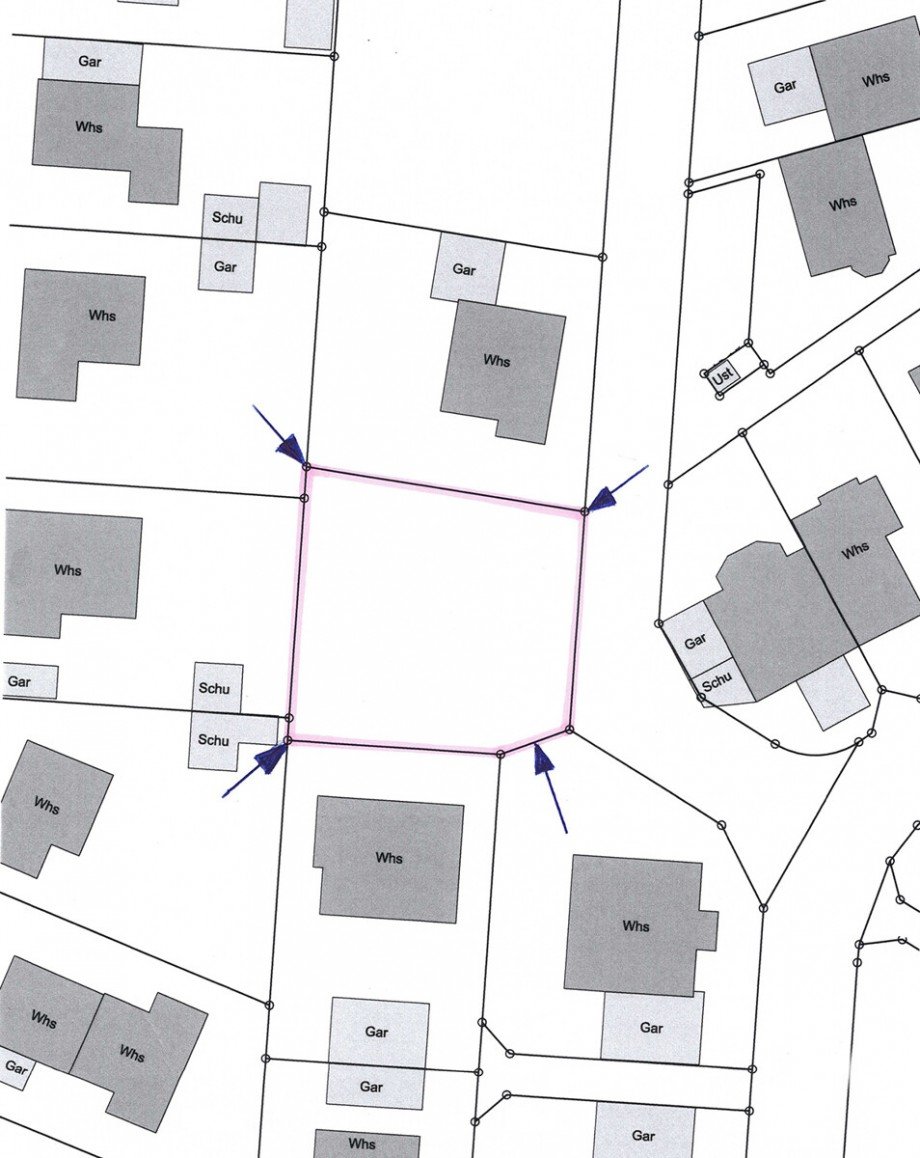 Lageplan Grundst�ck Wurmberg / Neub�rental