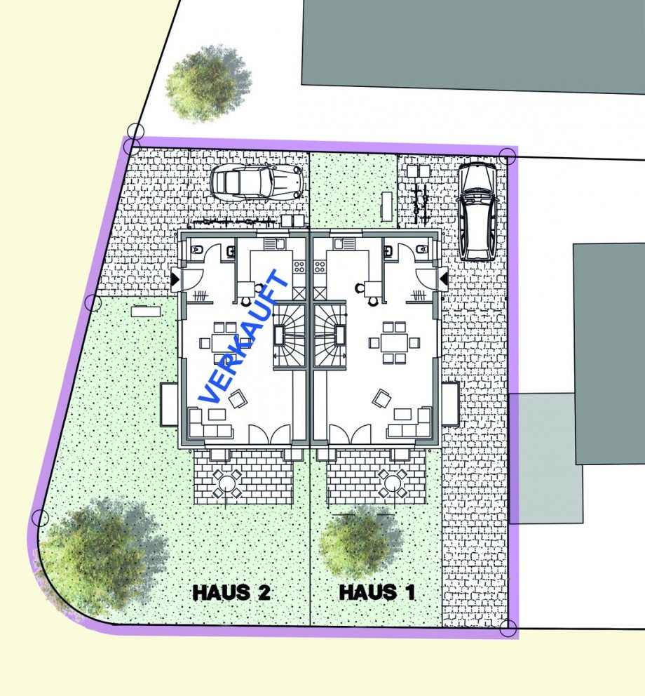 Lageplan Doppelhaush�lfte Filderstadt / Bonlanden