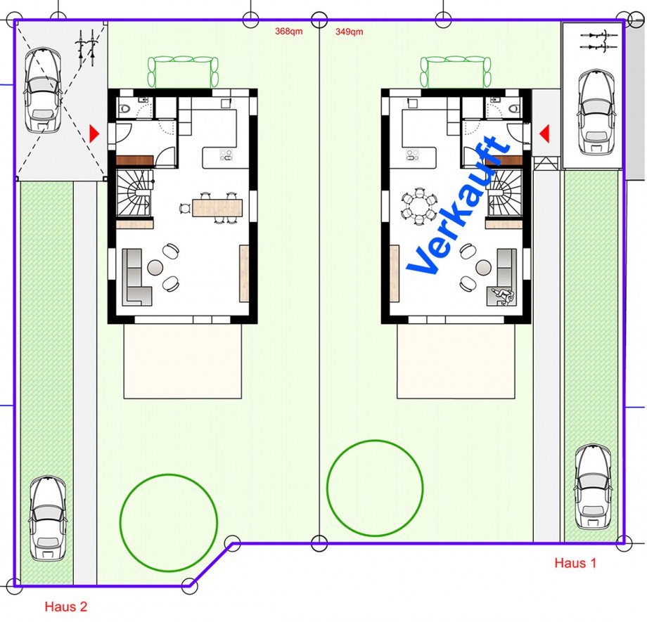 Lageplan Einfamilienhaus Stuttgart / Feuerbach