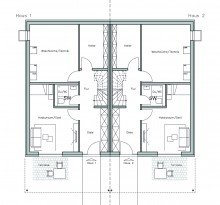 Gartengeschoss Gelegenheit f�r die junge Familie:  Herrliches Wohnen in Aussichtslage von Deufringen  Moderne DHH
