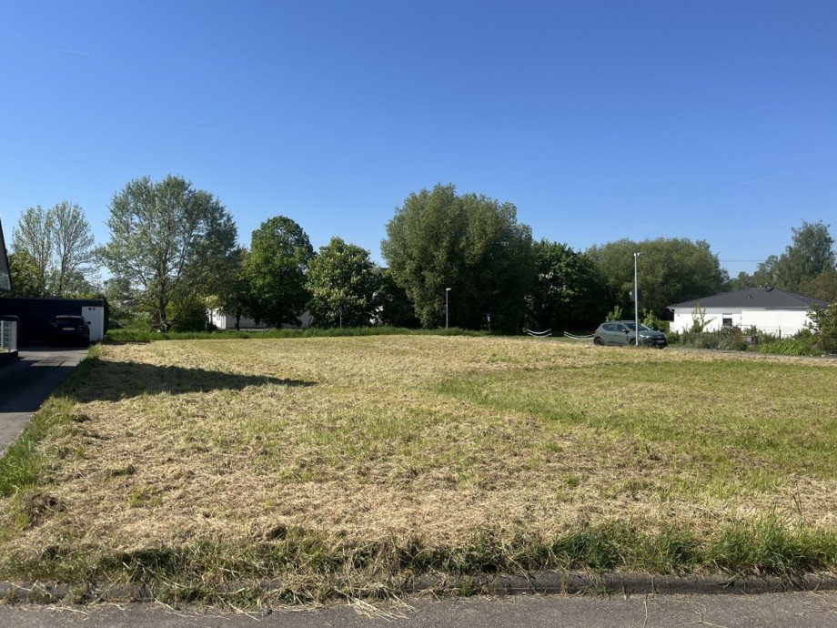 Blick auf Bauplatz Einfamilienhaus Herrenberg