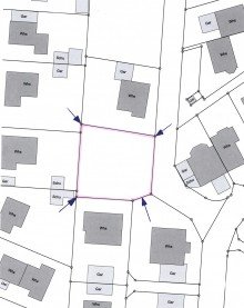 Lageplan Perfektes Baugrundst�ck f�r Ihr Einfamilienhaus in ruhiger gewachsener Lage von 75449 Wurmberg