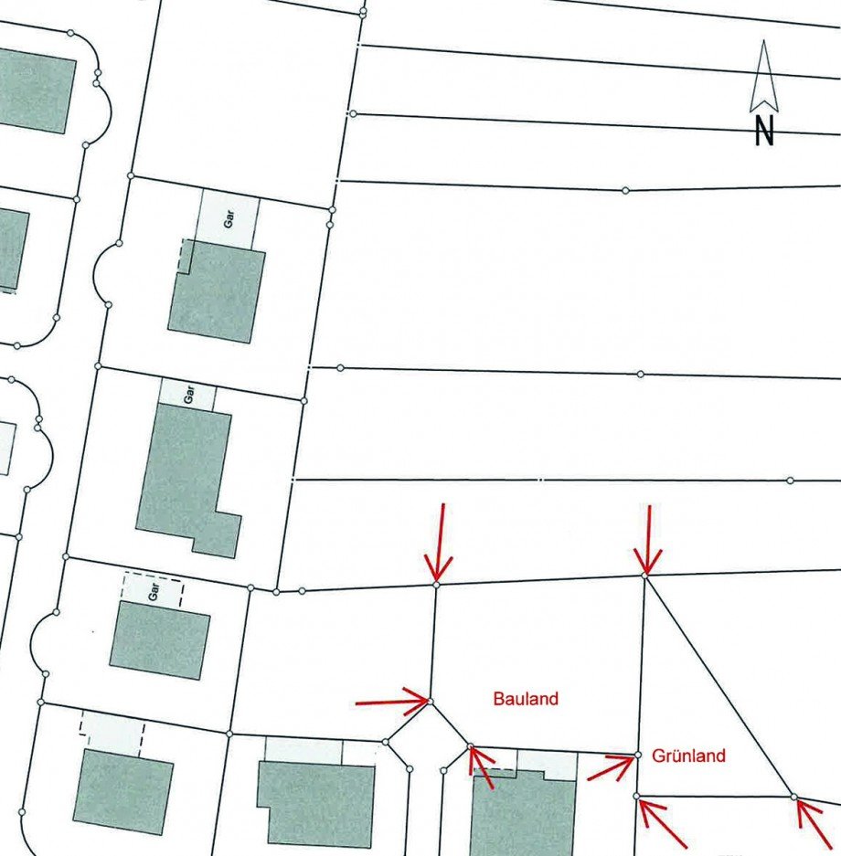 Lageplan Grundst�ck Lichtenwald / Thomashardt