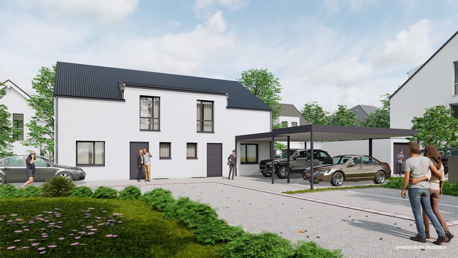 Ansicht Doppelhaush�lfte G�rtringen