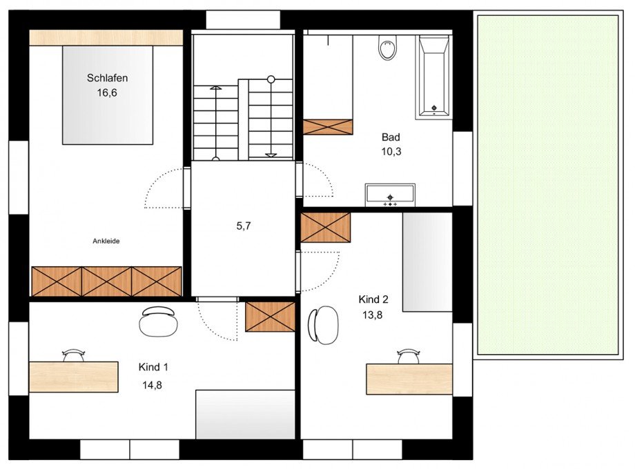 Obergeschoss Einfamilienhaus Renningen / Malmsheim